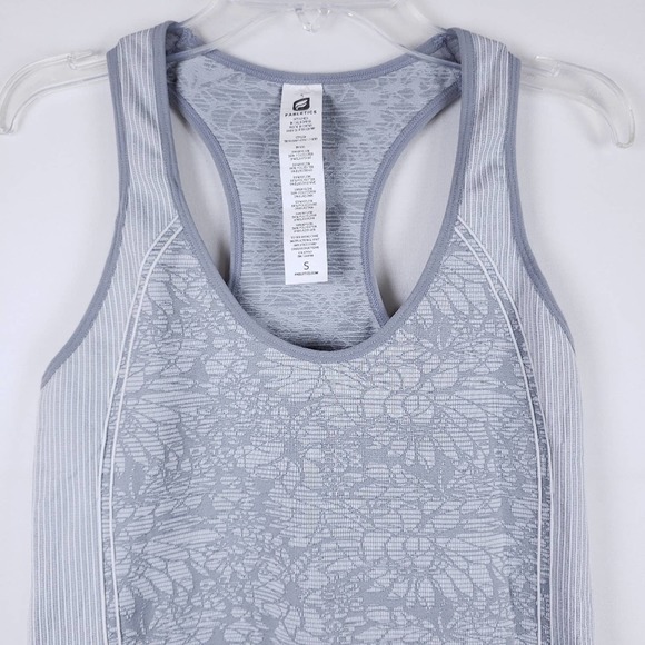 Fabletics Oula Floral Tank Size Small Razerback Gray - Picture 8 of 8